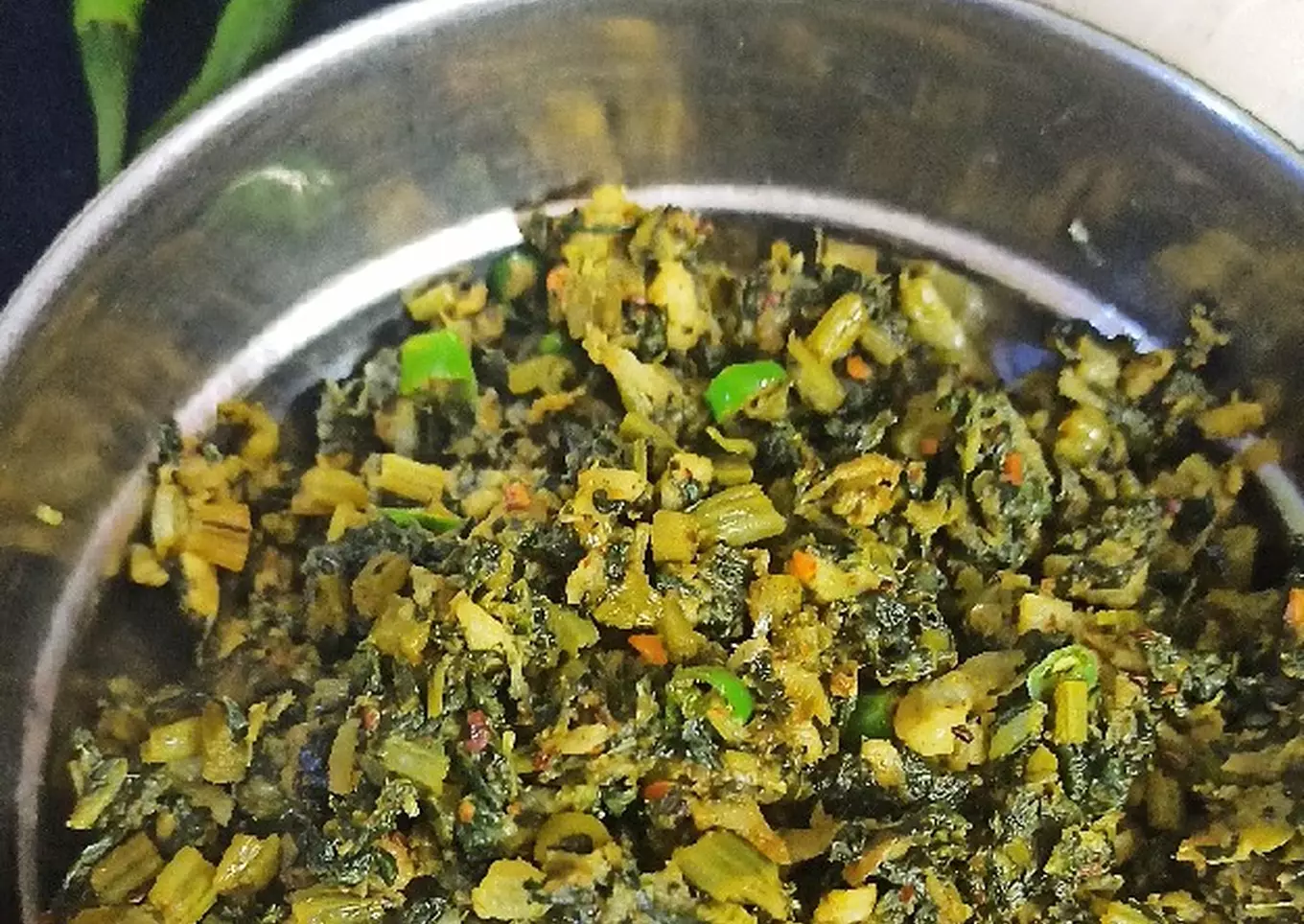 Muli patte ki bhujiya recipe