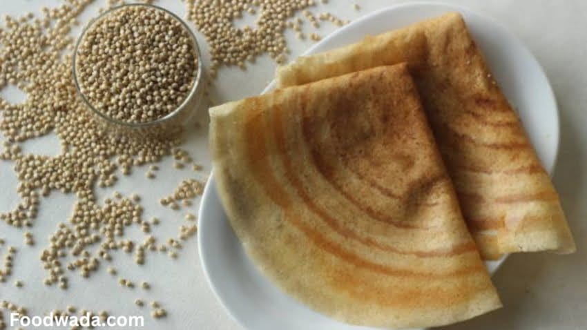 amazing Millet dosa recipe in a plate