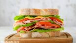 Turkey sandwich 1 healthy recipe one pic on plate