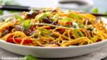 Quick veg spaghetti with tomato sauce 1 healthy recipe