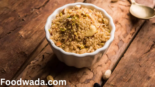 Dhaniya panjiri recipe in whit bowls on the table