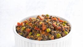 Soya Saag recipe in white bowl